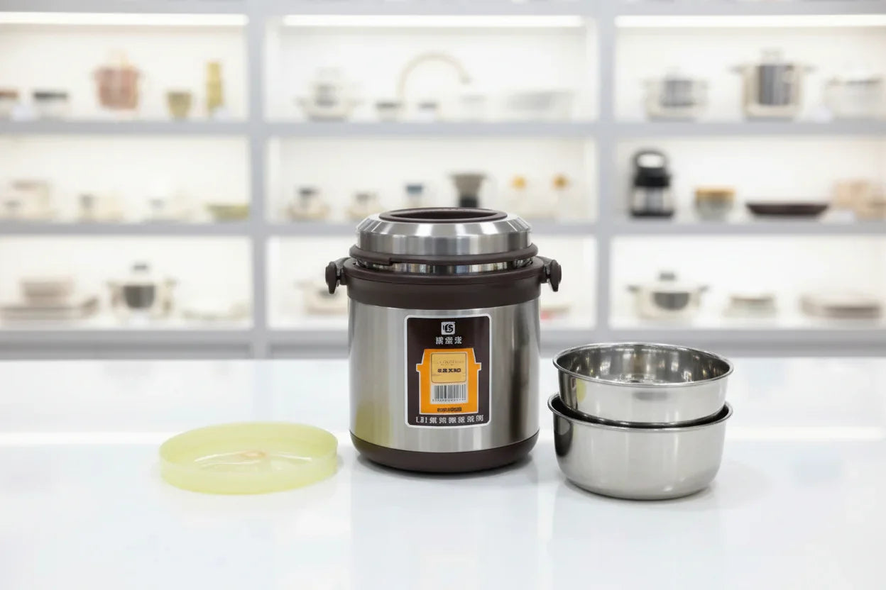 2L Thermal Food Container - Stainless Steel Lunch Box