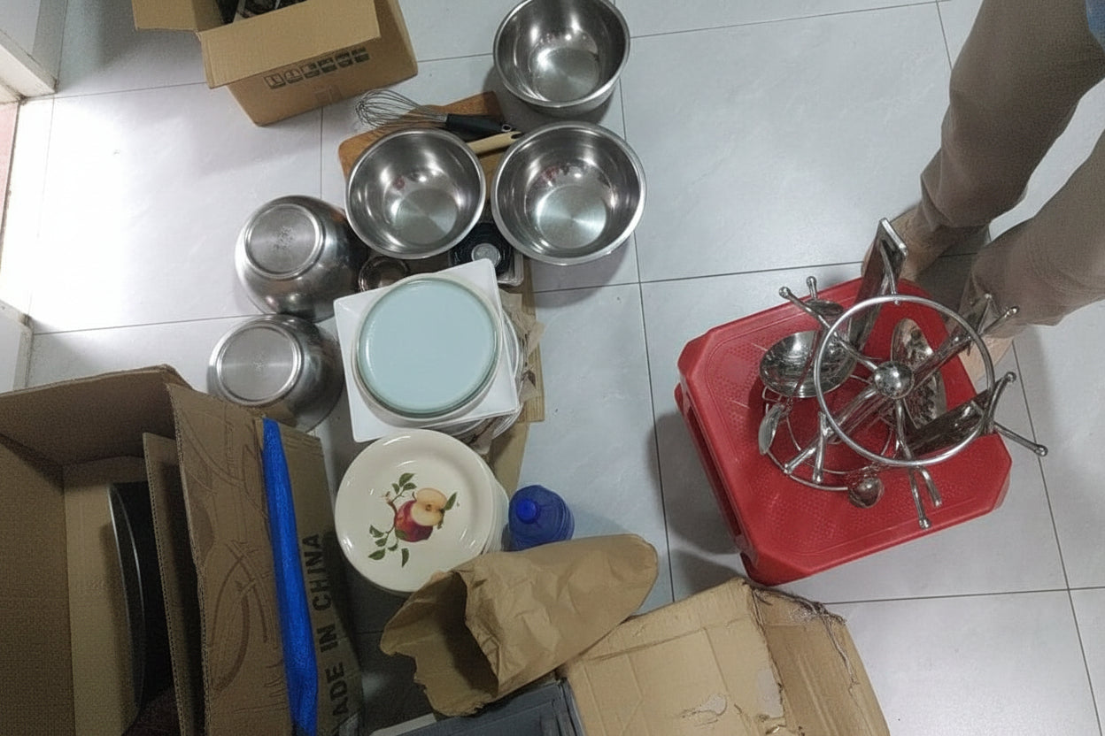 Stainless Steel Serving Spoon Set - 6 Pieces