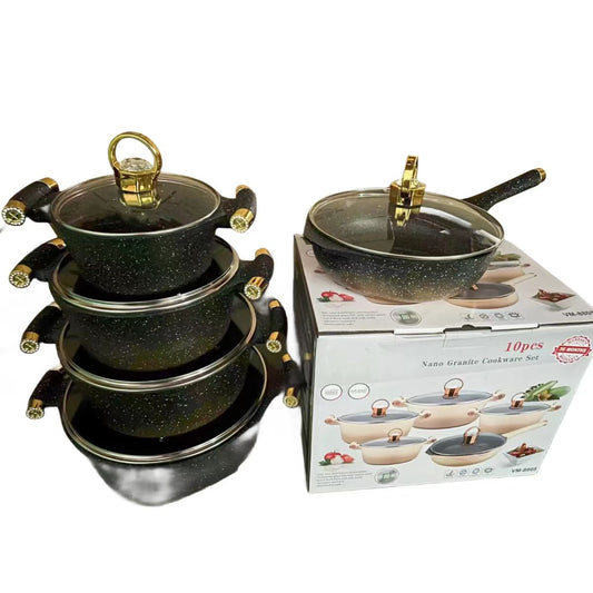 5-Pieces Cookware/Cook Dinnerware Set Aluminium Alloy Non Stick Cookware Set