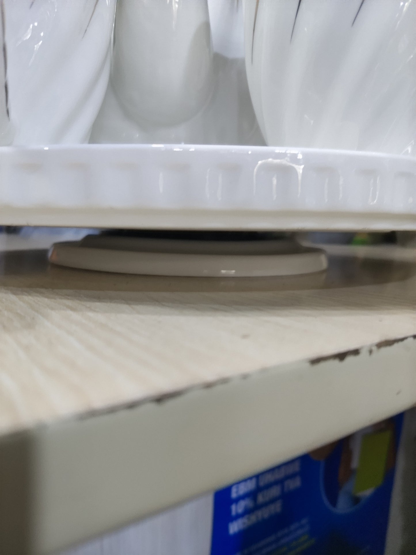 White Ceramic Tea Set with Gold Accents - 6 Cups & Teapot