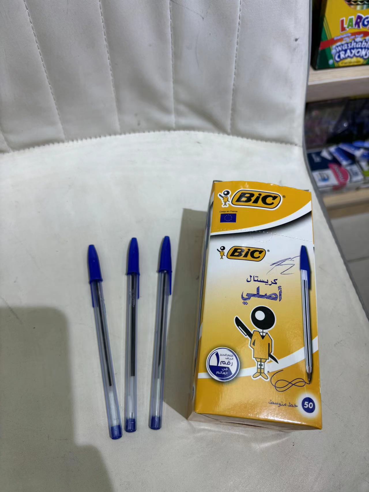 Amakaramu y'umupira w'amaguru ya BIC Cristal Xtra Life - Agasanduku ka 50