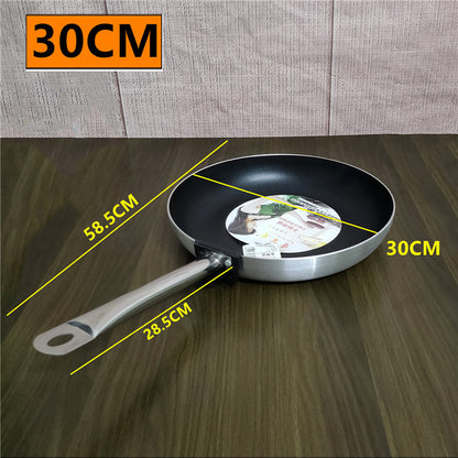 Professional Stainless Steel Frying Pan - Multiple Sizes
