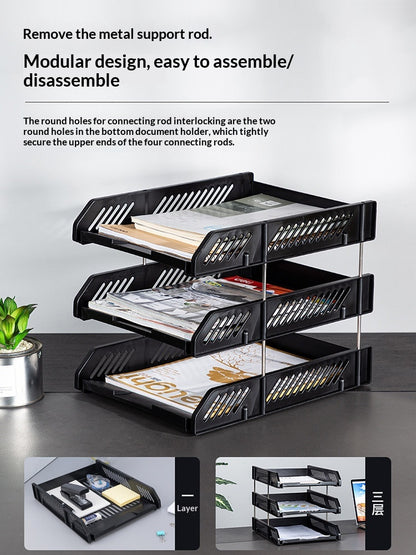 3-Tier Document Tray Organizer
