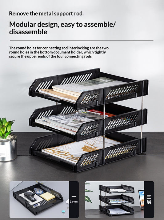 3-Tier Document Tray Organizer