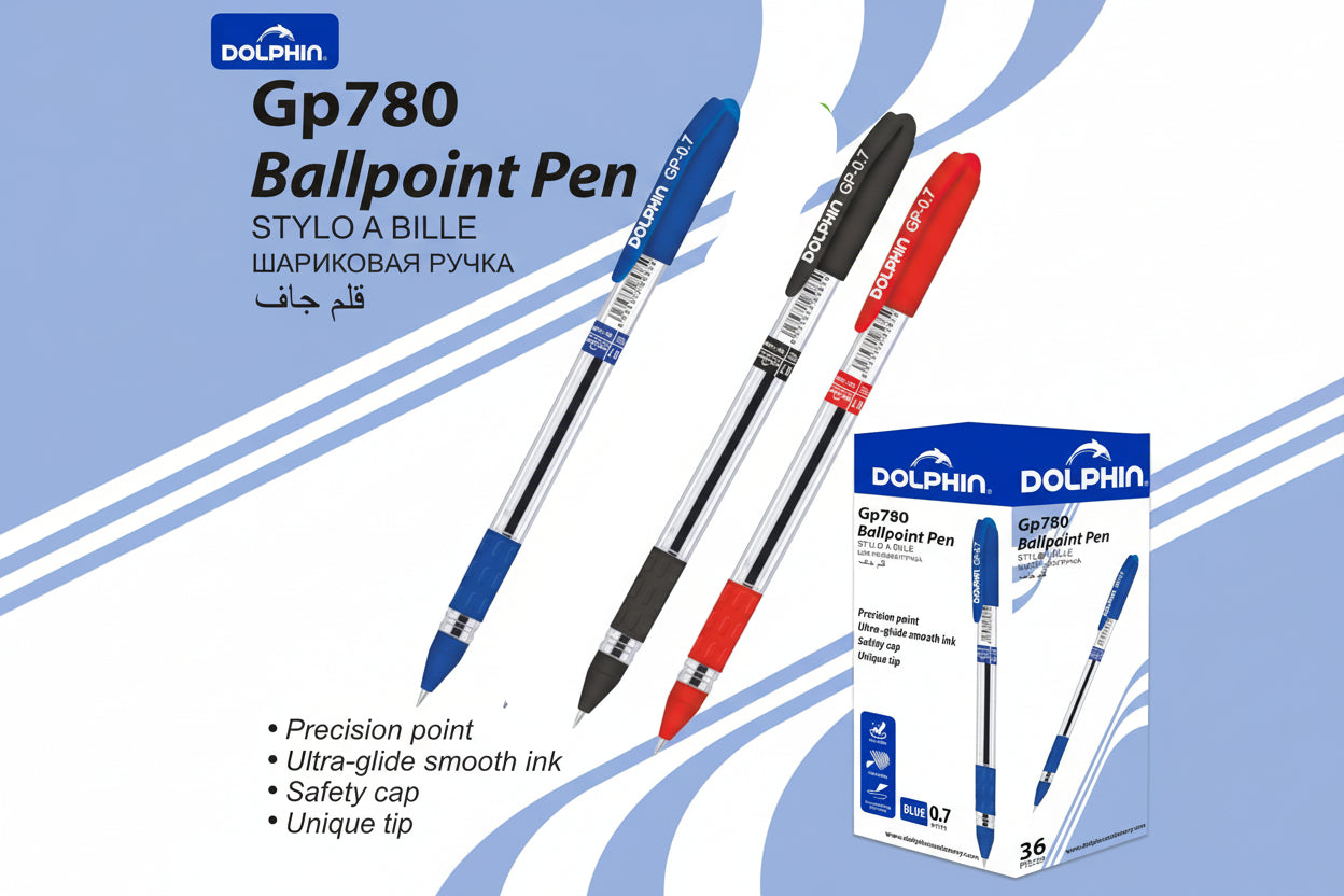 Dolphin GP780 Ballpoint Pens - Box of 36