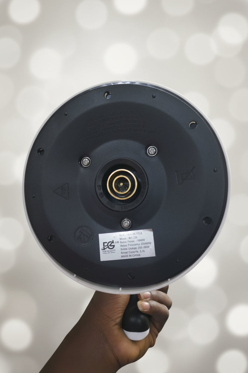 a bottom view of F&G electric kettle