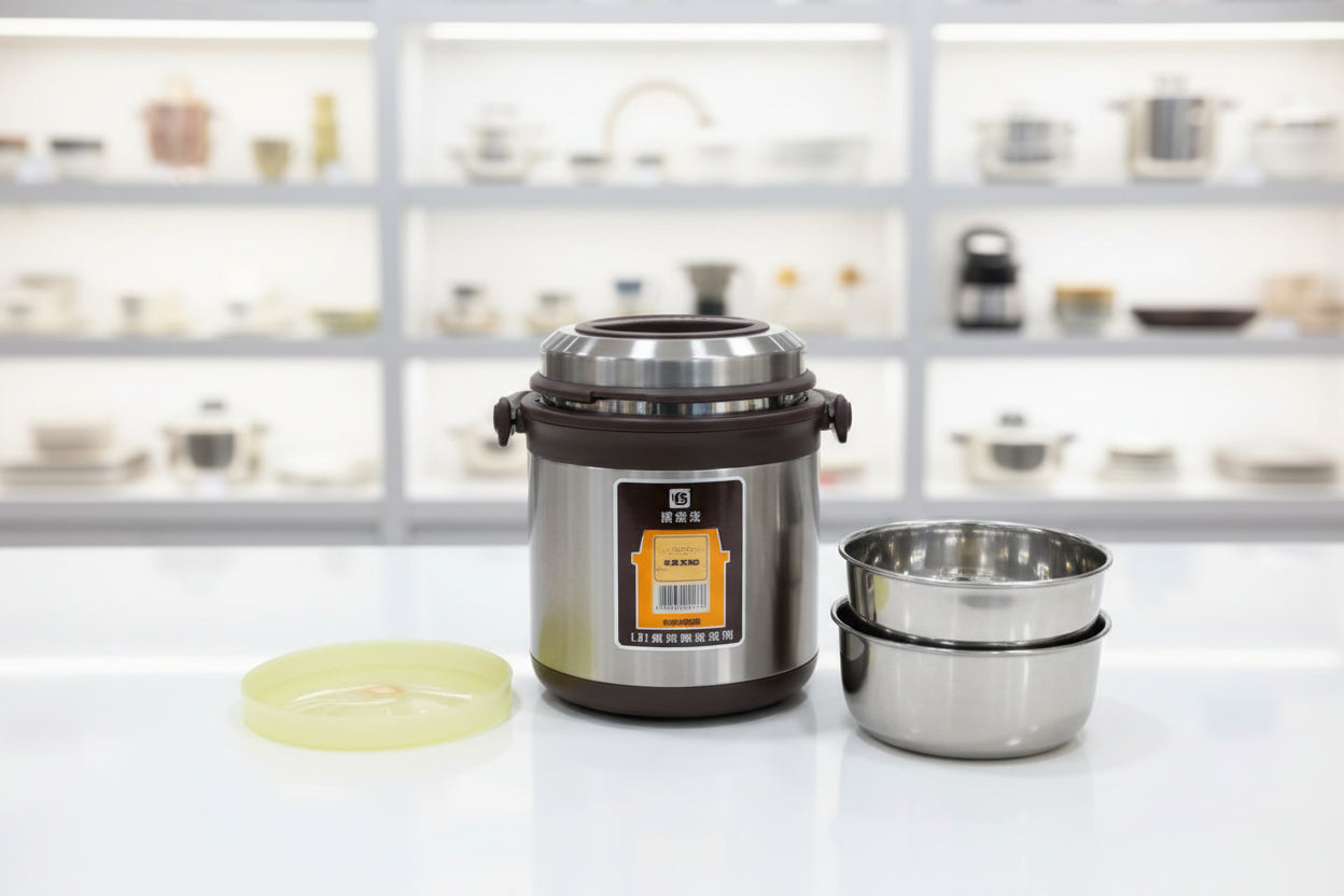 Igikoresho cy'ibiribwa bishyushye cya 2L - Agasanduku k'ifunguro rya saa sita gakozwe mu cyuma kidafunze