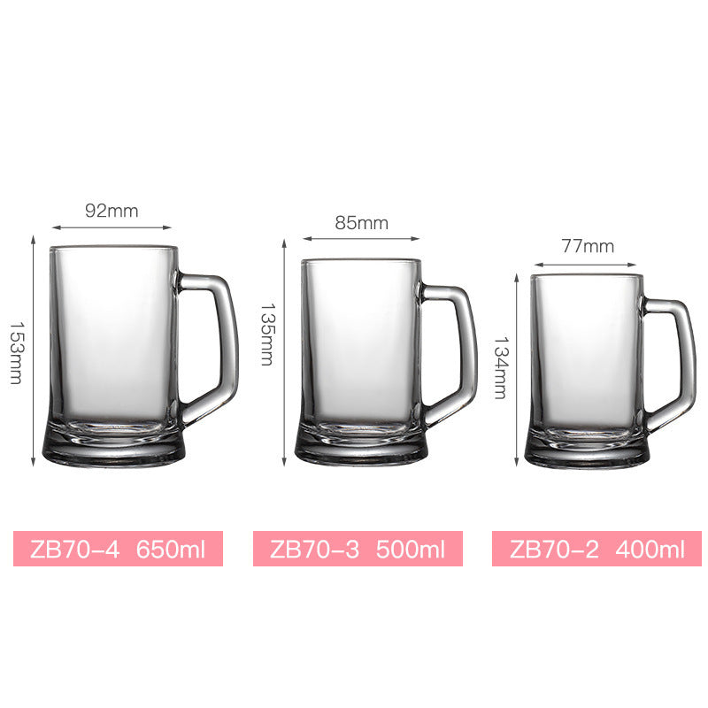 500ml Glass Mug (Box of 6)