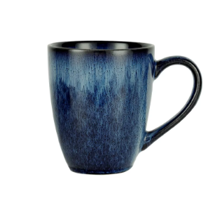 Blue Gradient Ceramic Mug Set - 6 Pieces (350ml each)