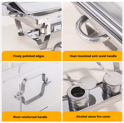 Chafing Dish - 3 Capacities (9L/11L/12L) - 1/2/3 Grid Options