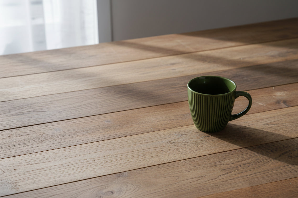 one cup of green dinner set
