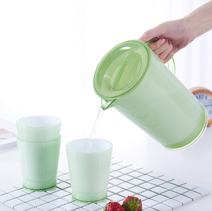 Delcasa DC1347 2L Water Jug + 4 Glass 300ml Set