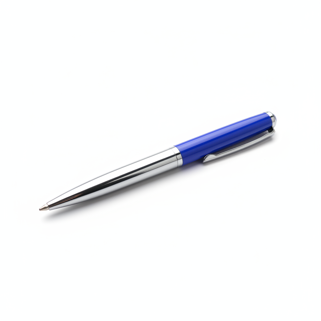 Blue Silver Pen