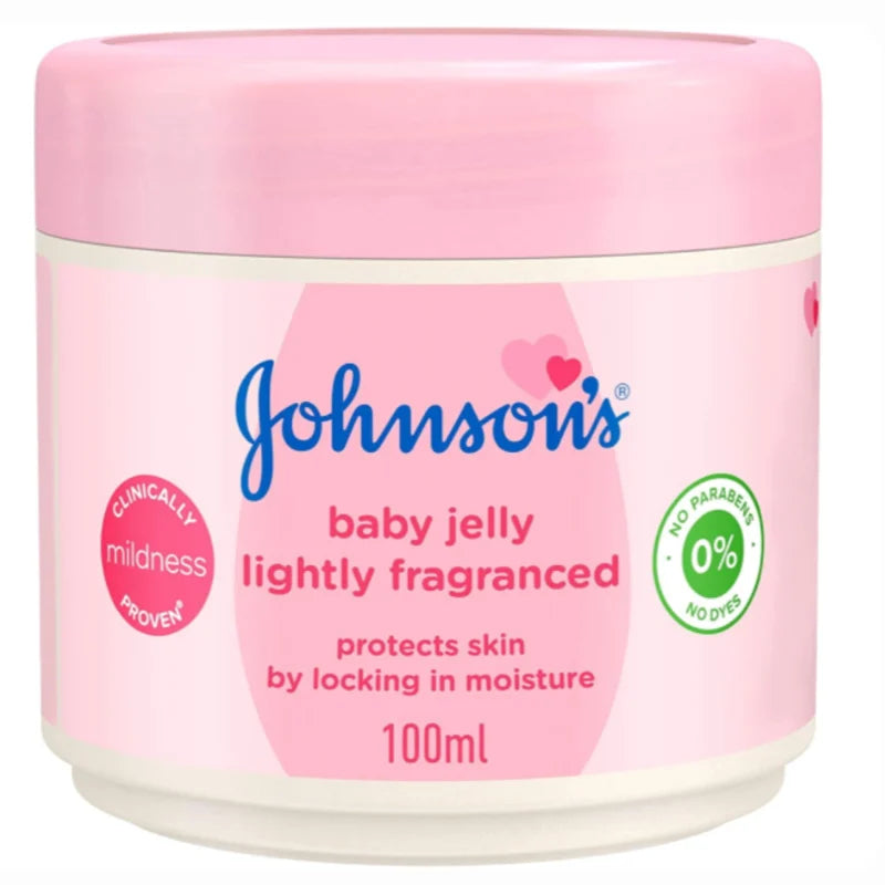 Johnson's baby jelly container on a white background
