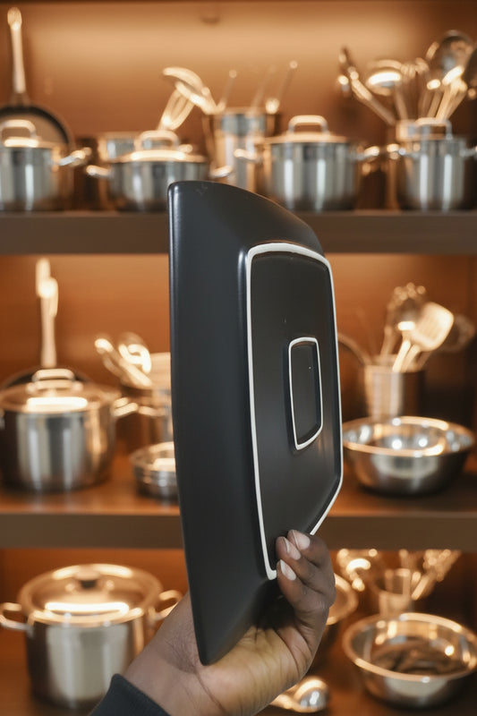 Premium Square Serving Plate Set - 6 Pieces with Speckled Finish