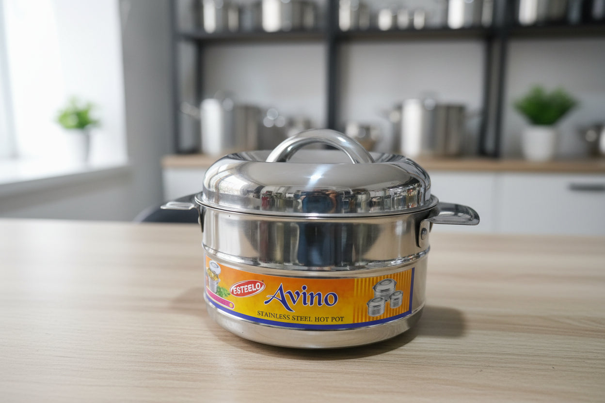Avino Stainless Steel Hot Pot and Casserole Set - 4 Pieces