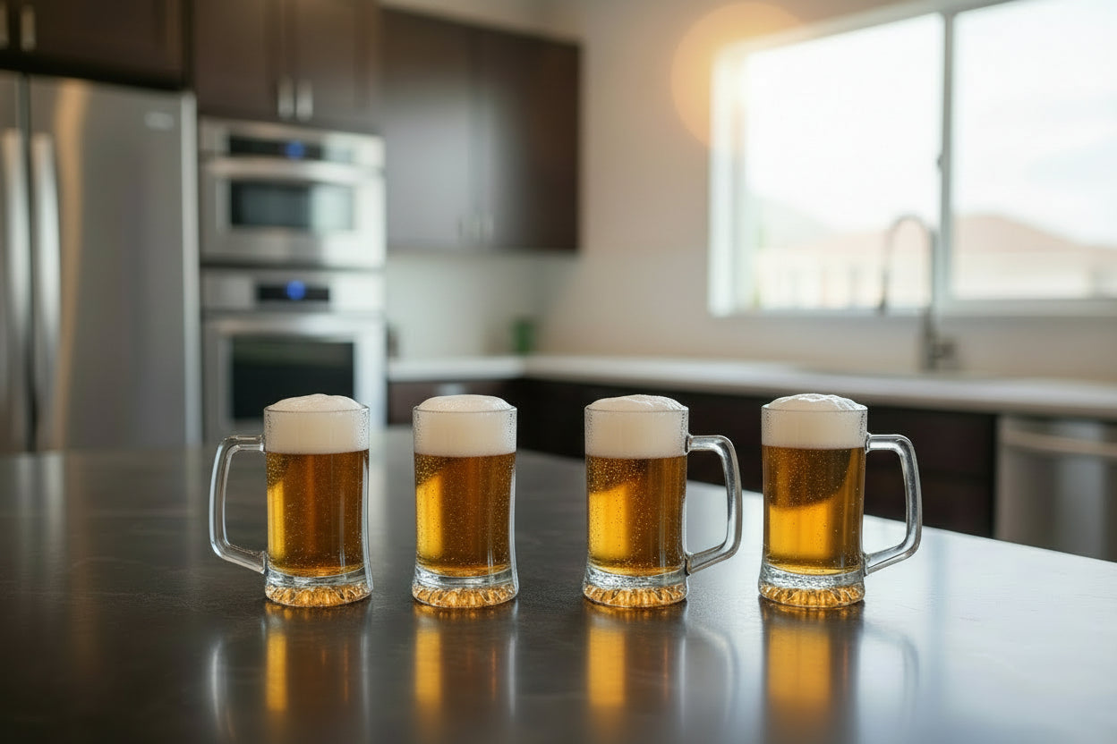 set of 500 ml glass mug