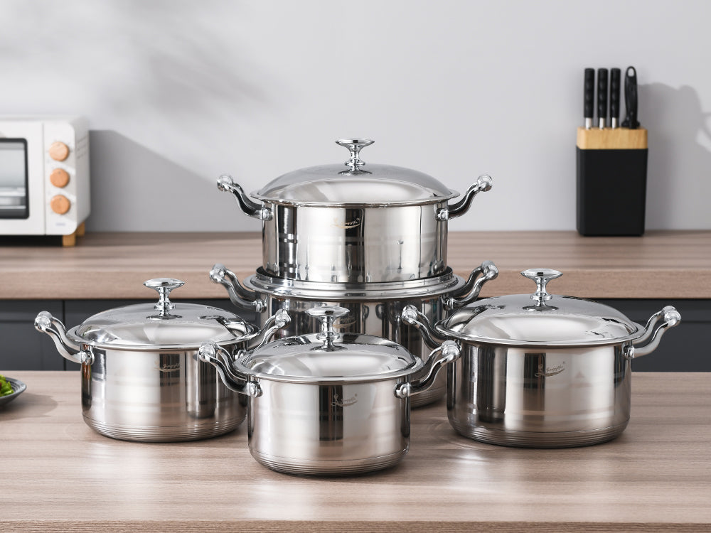 Stainless Steel Cookware Set -5pc- Premium Quality