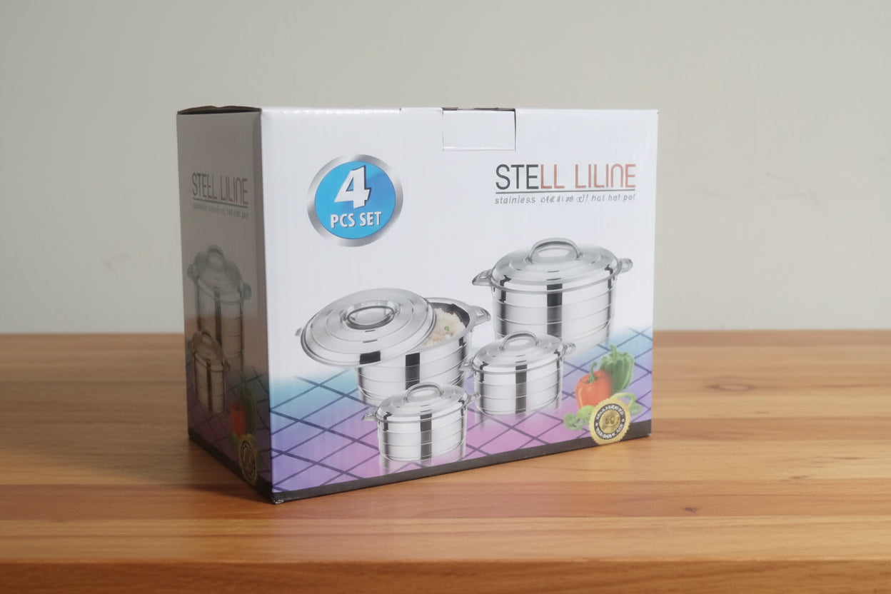 Product packaging with a visible brand logo on a shelf