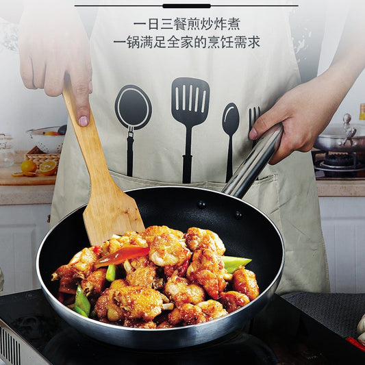 Professional Stainless Steel Frying Pan - Multiple Sizes